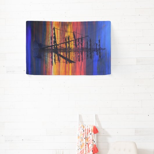 夜明け係留 横断幕 (インサイチュ)