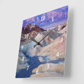 夜明け前のザブリスキーポイント スクエア壁時計 (傾斜)