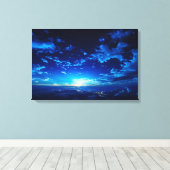夜明け前の夜空 キャンバスプリント (インサイチュ (ウッドフロア))