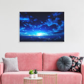 夜明け前の夜空 キャンバスプリント (インサイチュ (リビング))