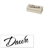 夜明け名の装飾的なスクリプトフォント ラバースタンプ (押印)