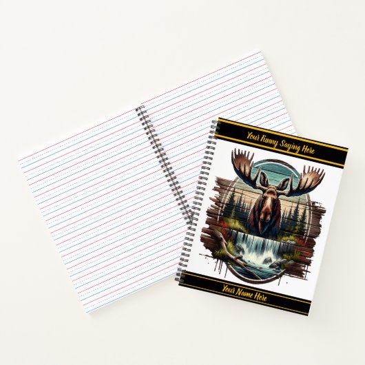 夜明け威厳のあるに穏やかな滝に息を吹き込む ノートブック (内部)