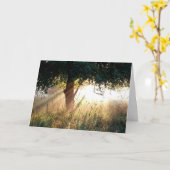 夜明け最深同情カード カード (黄色い花)