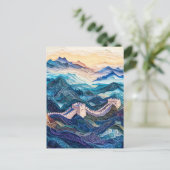 夜明け素晴らしの中国のクイル壁 ポストカード (スタンド正面)