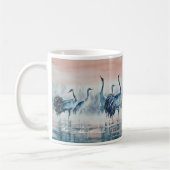 夜明け絵を描のEVEクレーン コーヒーマグカップ (左)