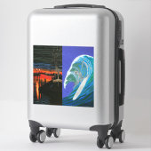 夜明け絵画の巡礼者と死者の日 シール (スーツケース)