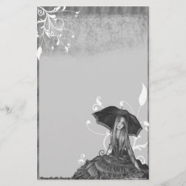 夜明け-文房具--を待っています 便箋