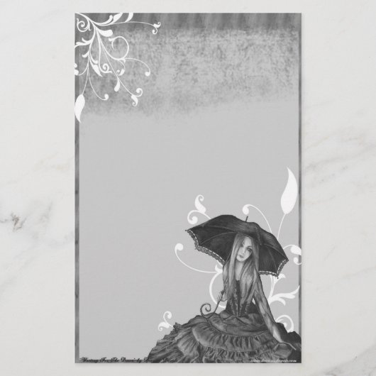 夜明け-文房具--を待っています 便箋 (正面)