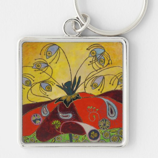 夜明け(絵画)のkeychainで気づかせて下さい キーホルダー (正面)