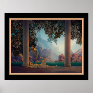 "夜明け" 1922年のMaxfield Parrish ポスター