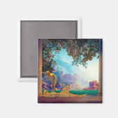 夜明け、1922年Maxfield Parrish マグネット (正面/裏面)