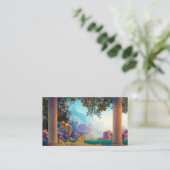 夜明け、1922年Maxfield Parrish 名刺 (スタンド正面)