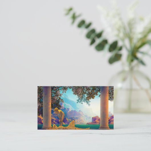 夜明け、1922年Maxfield Parrish 名刺 (スタンド正面)