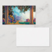 夜明け、1922年Maxfield Parrish 名刺 (正面/裏面)