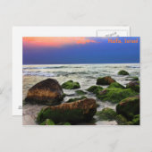 夜明けAt Sea Near Haifa，イスラエルのはがき ポストカード (正面/裏面)