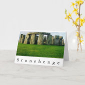 夜明けIIにStonehenge カード (黄色い花)