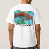 夜明けTによるアラスカの事実調査の芸術 Tシャツ (裏面)