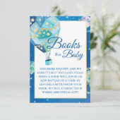 夜星が熱気球の本をベビー エンクロージャーカード (スタンド正面)