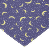 夜星と金ゴールド半月パターン長方形 テーブルクロス (アングル)