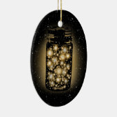 夜星を持つホタルの白熱［赤熱］光を放つな瓶 セラミックオーナメント (右)