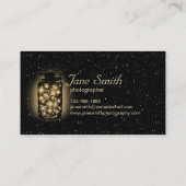 夜星を持つホタルの白熱［赤熱］光を放つな瓶 名刺 (裏面)