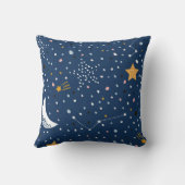 夜星空に縫い目のない子どもじみた模様。C クッション (裏面)