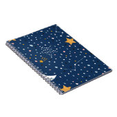 夜星空に縫い目のない子どもじみた模様。C ノートブック (右側)