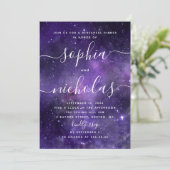 夜星。パープル宇宙スクリプトのリハーサルのディナー 招待状 (スタンド正面)