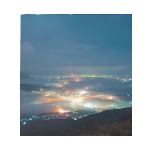 夜景あそ夜雲日本熊本 ノートパッド (正面)