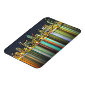 夜景のシアトルのスカイライン マグネット (左側)