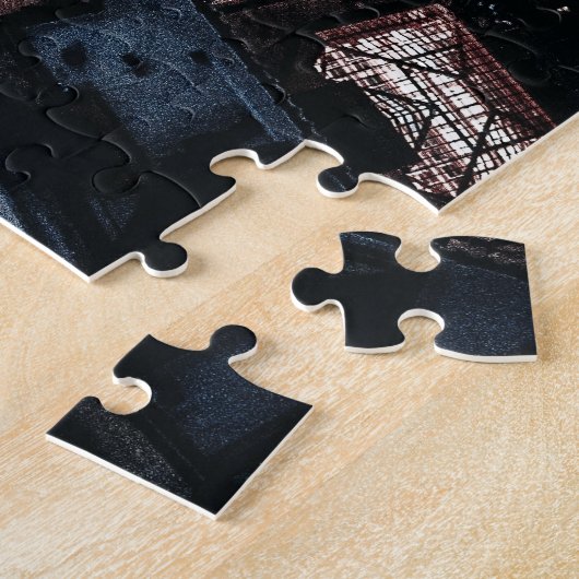 夜景の夜景 ジグソーパズル (側面)