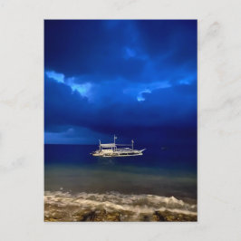 夜景の海景ポスター ポストカード