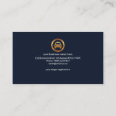 夜景信号灯《写真》ぼけ味タクシー 名刺 (裏面)