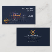 夜景信号灯《写真》ぼけ味タクシー 名刺 (正面/裏面)