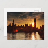 夜景 |イギリス、ロンドン ポストカード (正面/裏面)