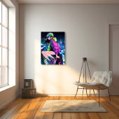 夜景JKアートパネル｜寿司娘 Art Paneel GenerativeAI キャンバスプリント