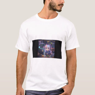 夜更かしデバッグガールTシャツ - アニメ・かわいい・プログラミング Tシャツ