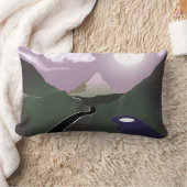 夜月の枕 ランバークッション (ブランケット)