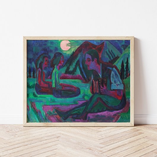 夜月 | Ernst Ludwig Kirchner ポスター