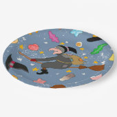 夜来の虫の花 ペーパープレート (アングル)