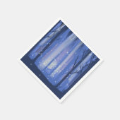 夜林と蛍きらめく類 スタンダードカクテルナプキン (角)