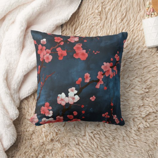 夜桜 クッション (ブランケット)