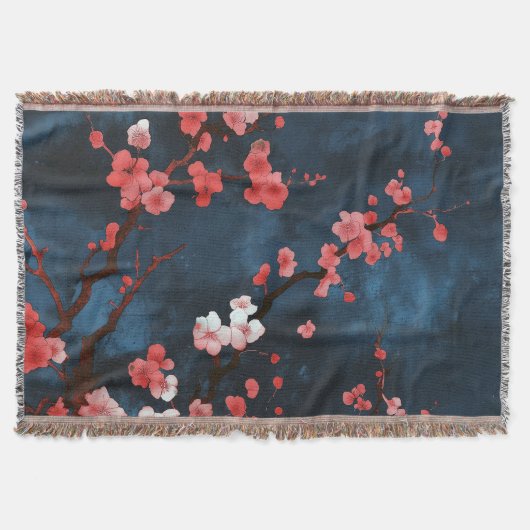 夜桜 スローブランケット (正面)