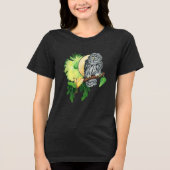 夜梟と月 トライブレンドTシャツ (正面)