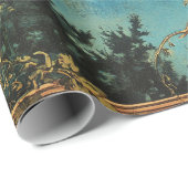 夜梟の満月と星空の夜 ラッピングペーパー (ロールコーナー)