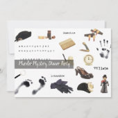 夜殺し事件の謎-誰がディナー·パーティー 招待状 (正面)