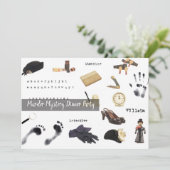 夜殺し事件の謎-誰がディナー·パーティー 招待状 (スタンド正面)