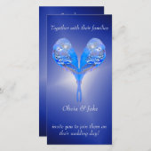 夜淡い色の青の青い結婚鳥 (正面/裏面)