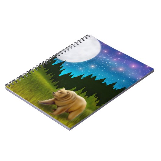 夜灰色グマのノート ノートブック (左側)