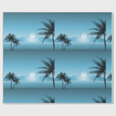 夜熱帯風光明媚 ラッピングペーパー (フラット)